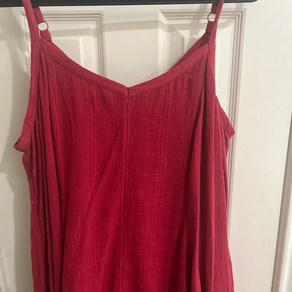 Torrid dark pink textured midi spaghetti strap sundress- never worn! Summer 2023 - Picture 2 of 5